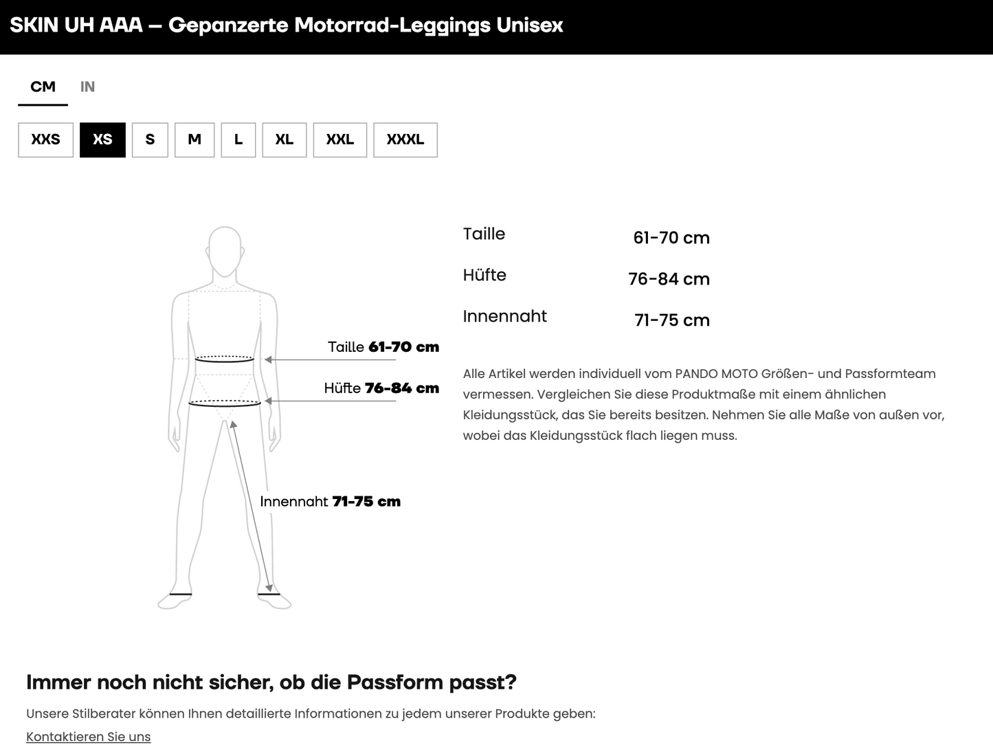 SKIN UH AAA – Gepanzerte Motorrad-Leggings/ Baselayer-Leggings, Unisex