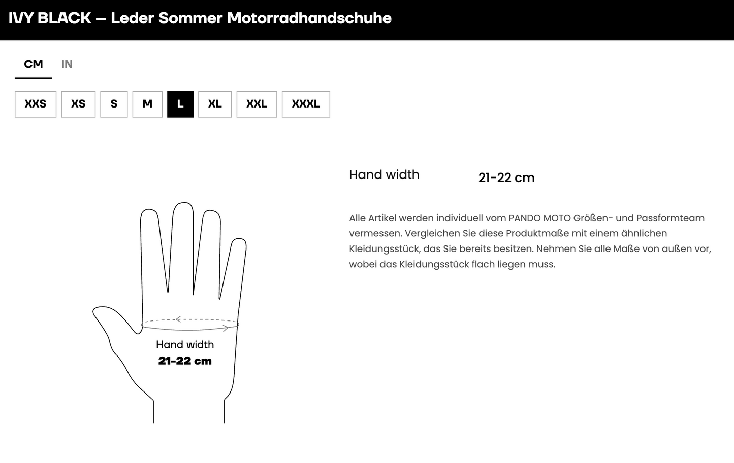 IVY BLACK Handschuhe (Unisex)