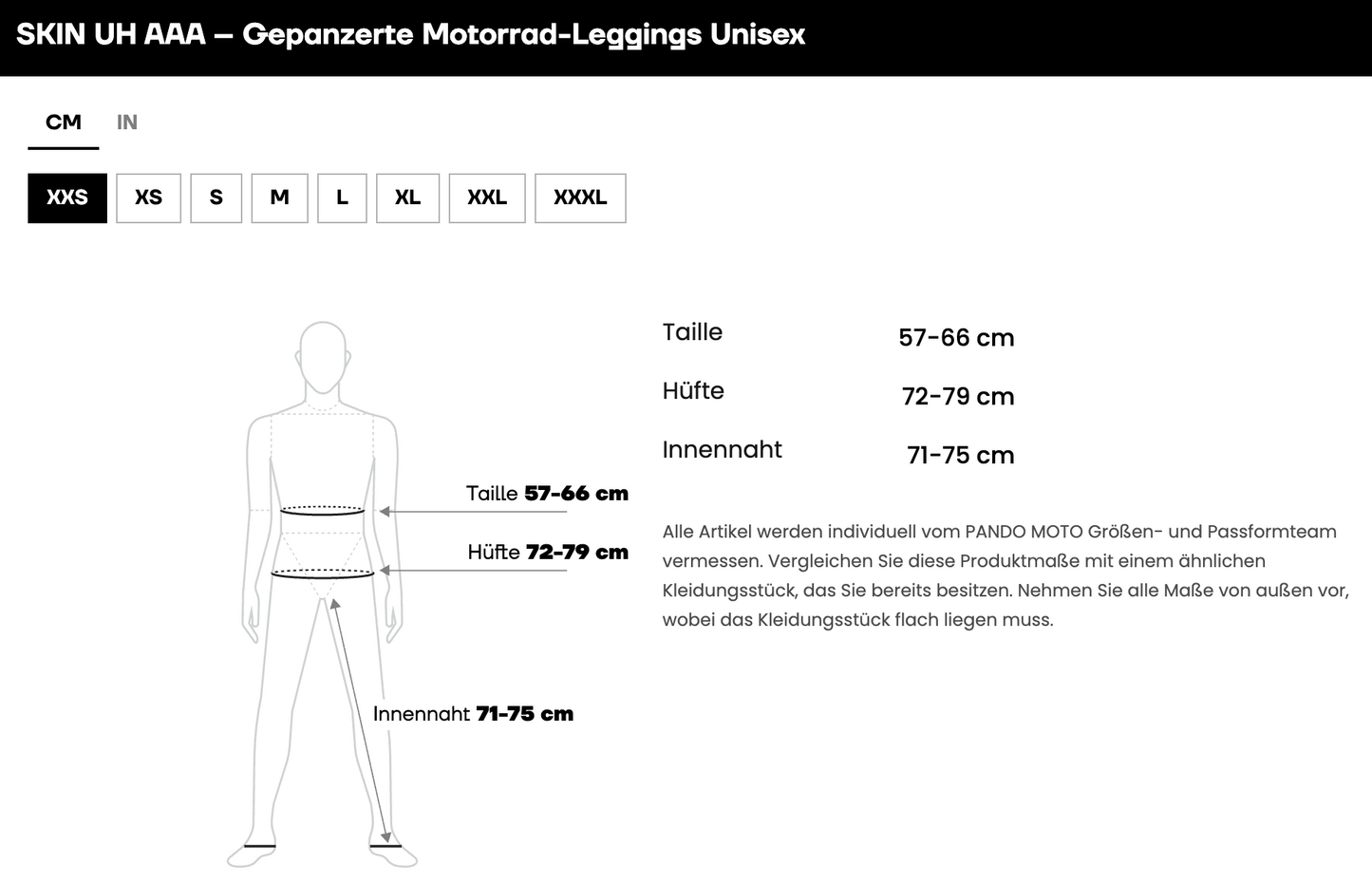 SKIN UH AAA – Gepanzerte Motorrad-Leggings/ Baselayer-Leggings, Unisex