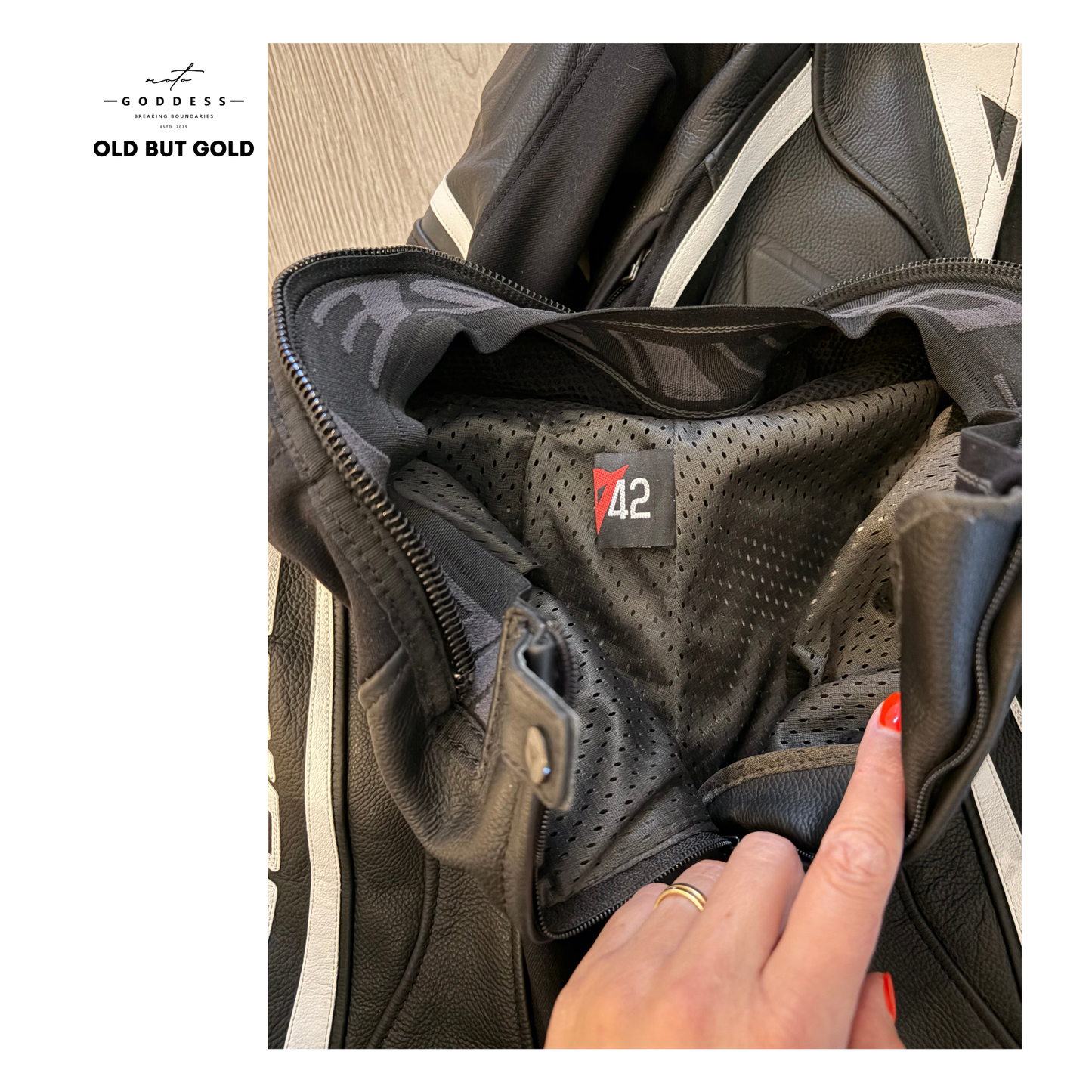 DAINESE Damen Lederkombi 2-teilig, Avro D2, NAGELNEU, Größe 38 bzw. ital. 42