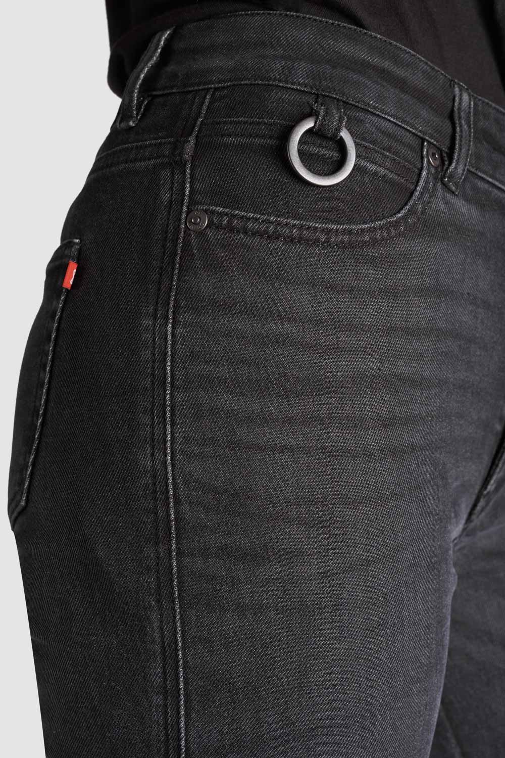 Kaya Slim Grey – Damen-Motorradjeans Skinny-Fit Armalith®