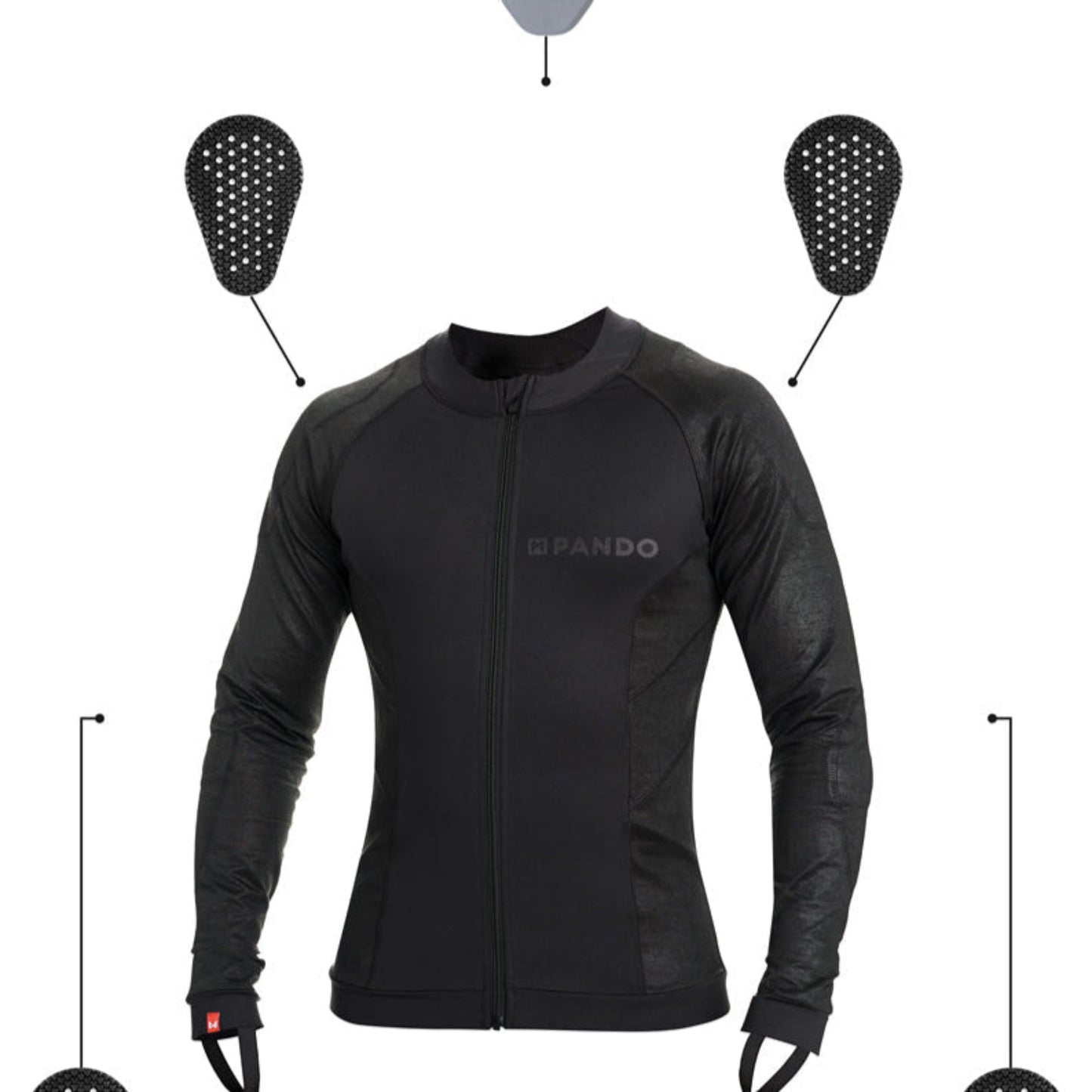 SHELL UH 03 – Gepanzerte Motorrad-Baselayer / Shirt, Unisex