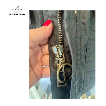 Belstaff Trialmaster Motorrad Wachsjacke Damen, sehr guter Zustand, Größe 42, schwarz