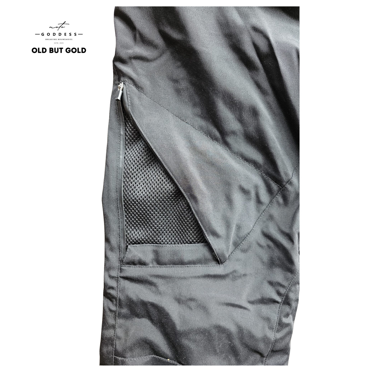 SPIDI Sport Textilmotorradhose, XL (A), schwarz, individuell verstellbare Hosenweite