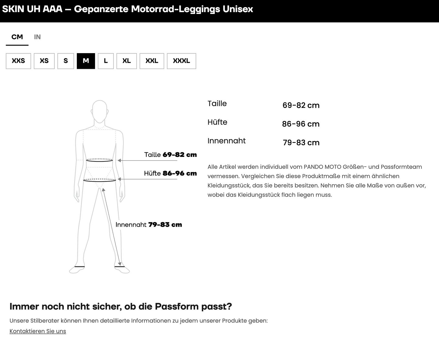 SKIN UH AAA – Gepanzerte Motorrad-Leggings/ Baselayer-Leggings, Unisex