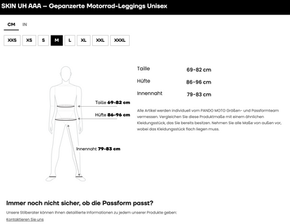 SKIN UH AAA – Gepanzerte Motorrad-Leggings/ Baselayer-Leggings, Unisex