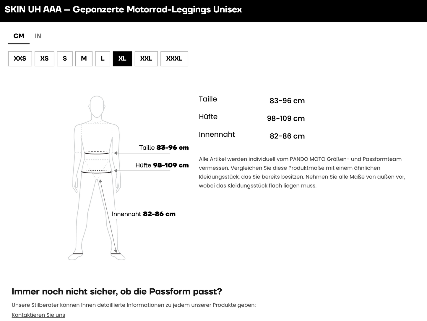 SKIN UH AAA – Gepanzerte Motorrad-Leggings/ Baselayer-Leggings, Unisex