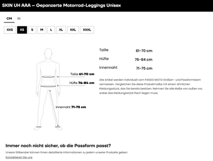 SKIN UH AAA – Gepanzerte Motorrad-Leggings/ Baselayer-Leggings, Unisex
