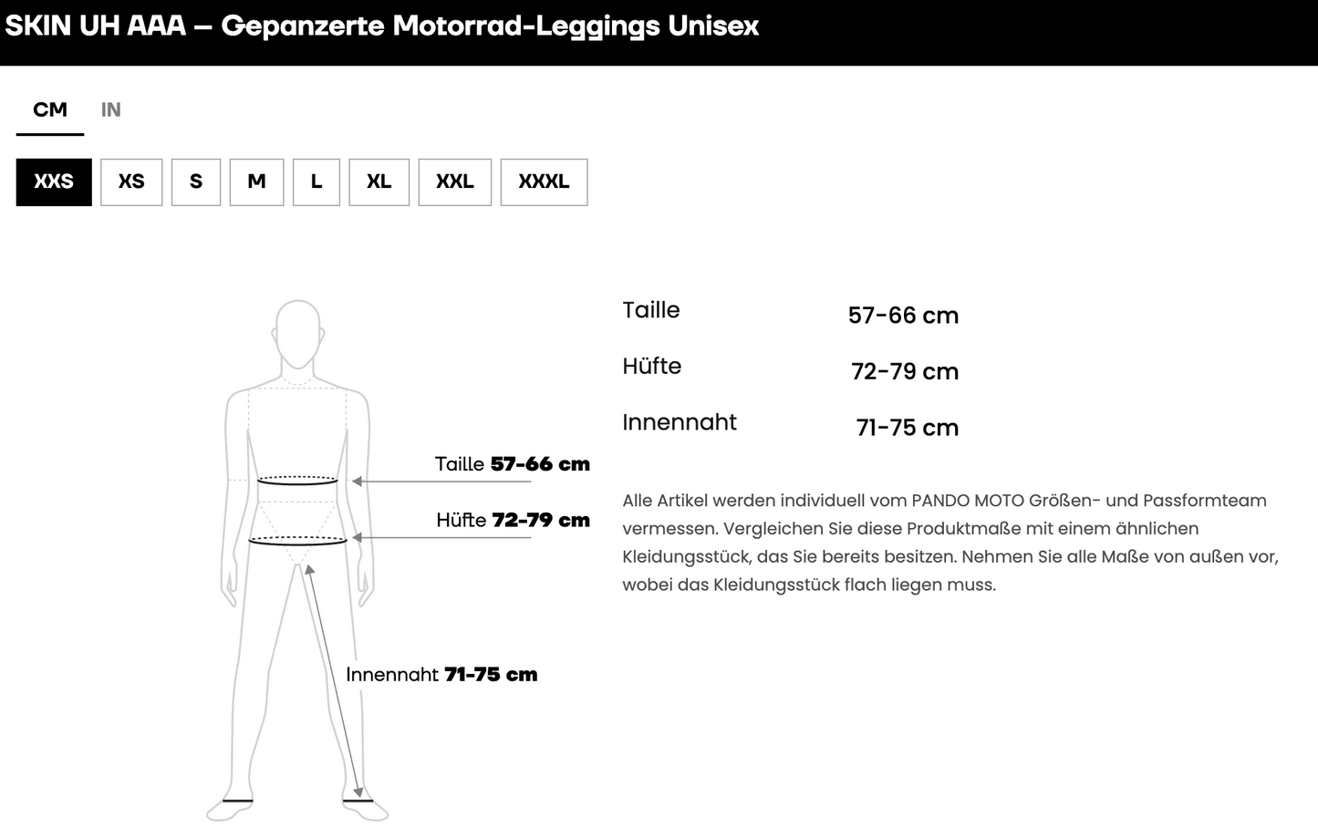 SKIN UH AAA – Gepanzerte Motorrad-Leggings/ Baselayer-Leggings, Unisex