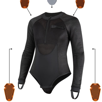 BIA BLACK – Gepanzerte Motorrad-Baselayer / Body AAA