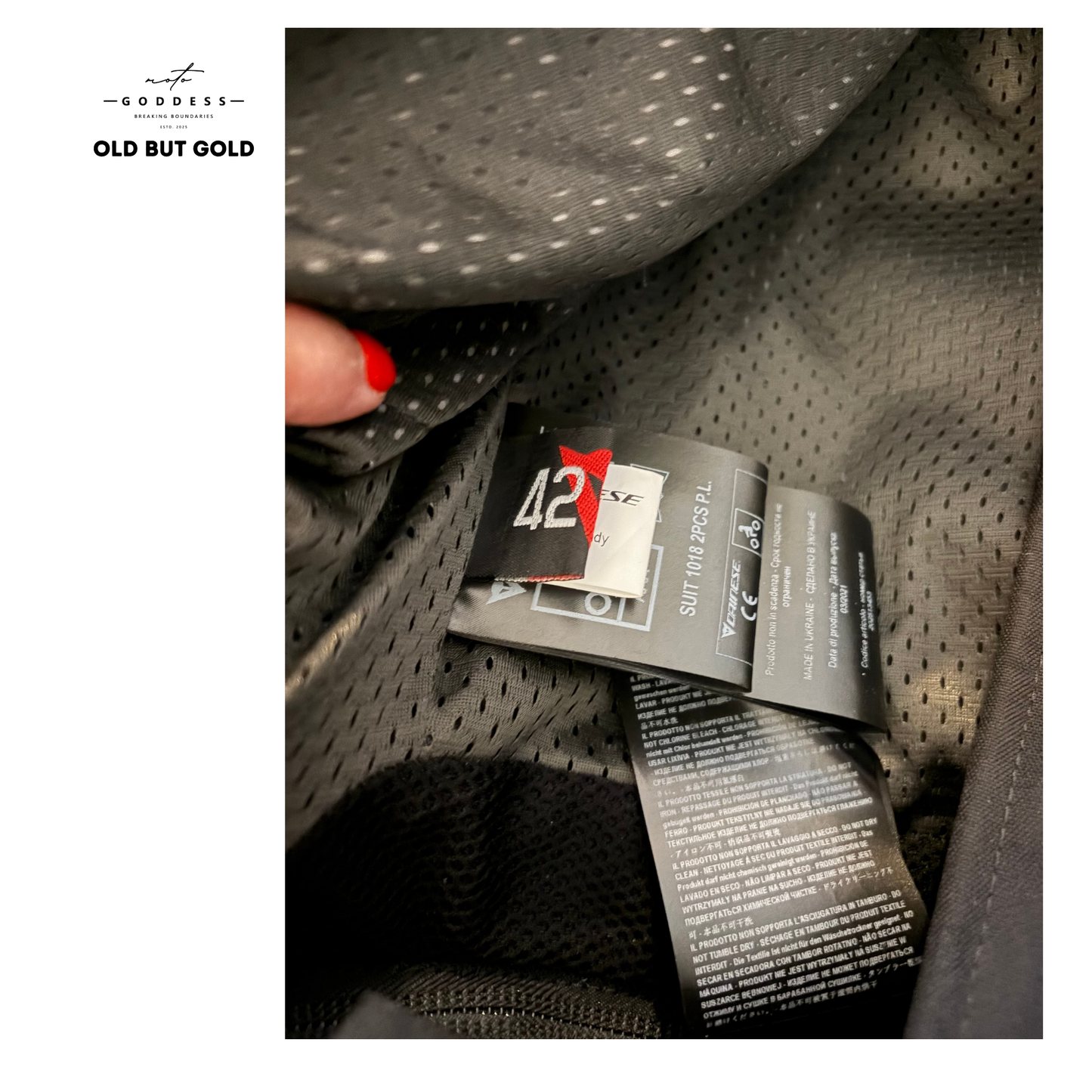 DAINESE Damen Lederkombi 2-teilig, Avro D2, NAGELNEU, Größe 38 bzw. ital. 42