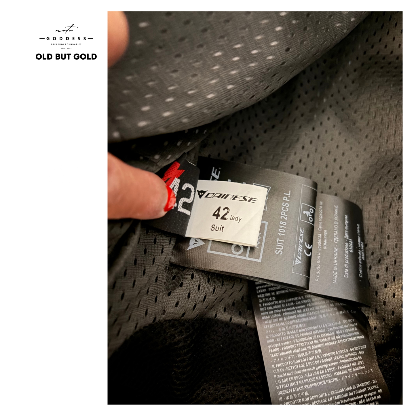 DAINESE Damen Lederkombi 2-teilig, Avro D2, NAGELNEU, Größe 38 bzw. ital. 42