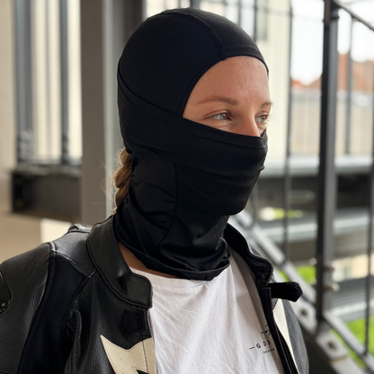 Goddess RideMuse Motorrad-Sturmhaube für lange Haare – Quick Dry, black, One Size