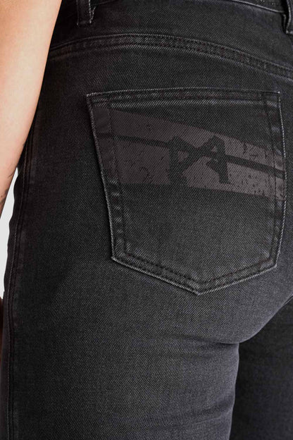 Kaya Slim Grey – Damen-Motorradjeans Skinny-Fit Armalith®