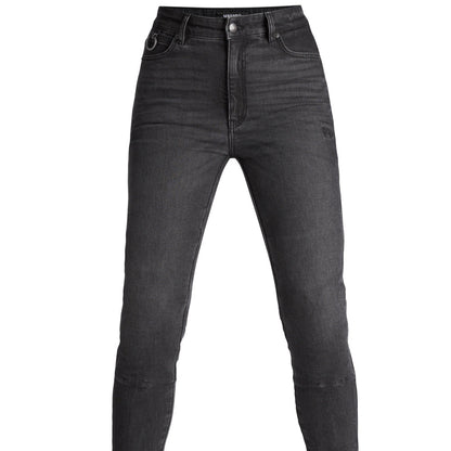 Kaya Slim Grey – Damen-Motorradjeans Skinny-Fit Armalith®