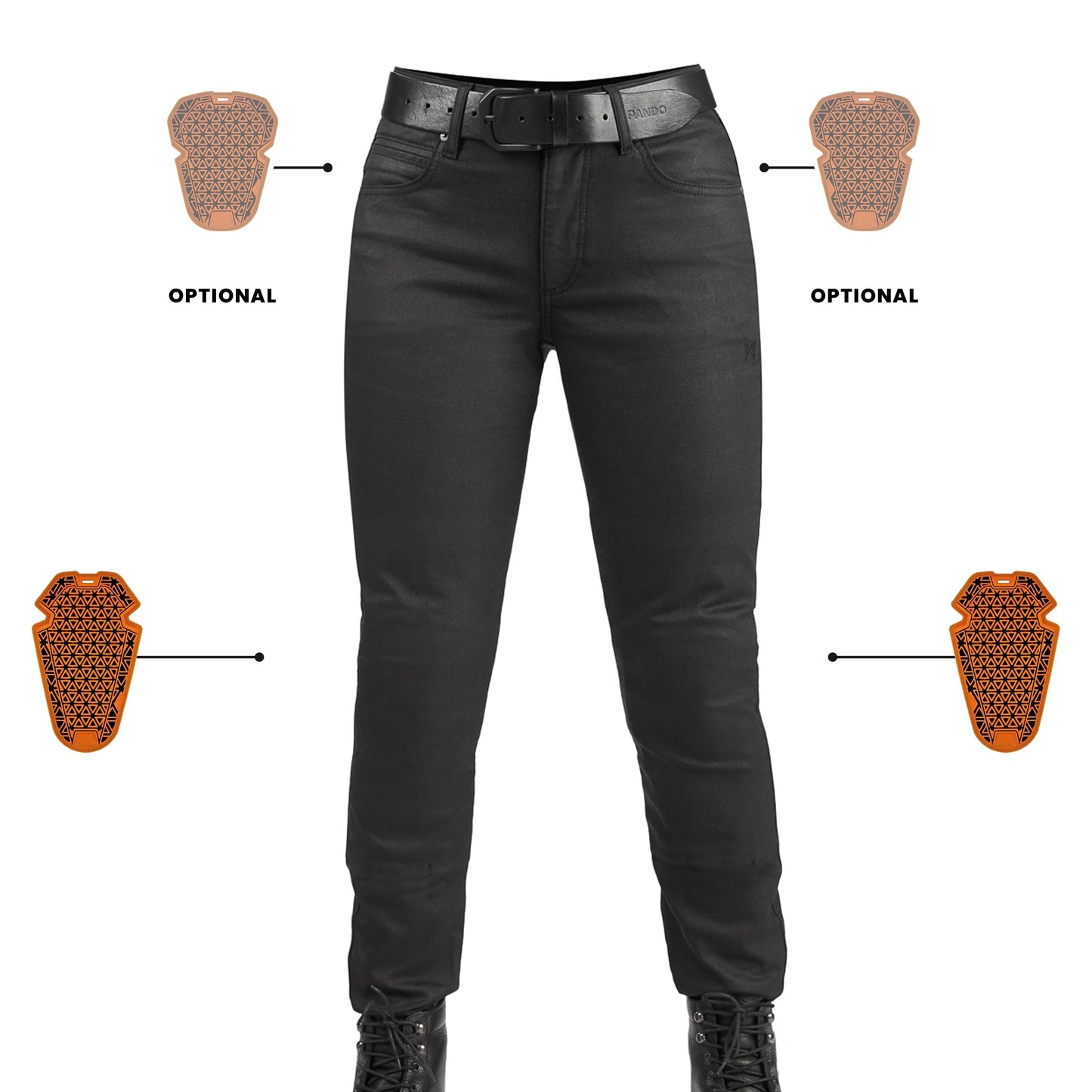 LORICA BLACK A – Slim Fit Damen Motorradjeans mit Cordura®