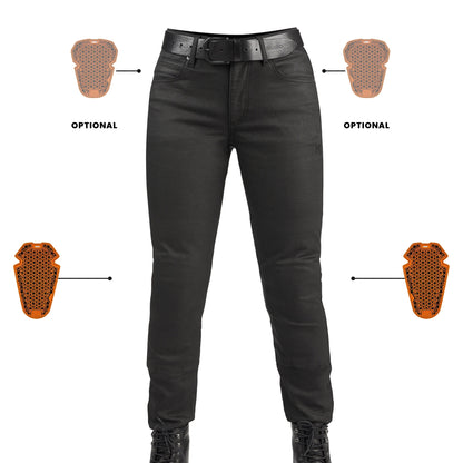 LORICA BLACK A – Slim Fit Damen Motorradjeans mit Cordura®