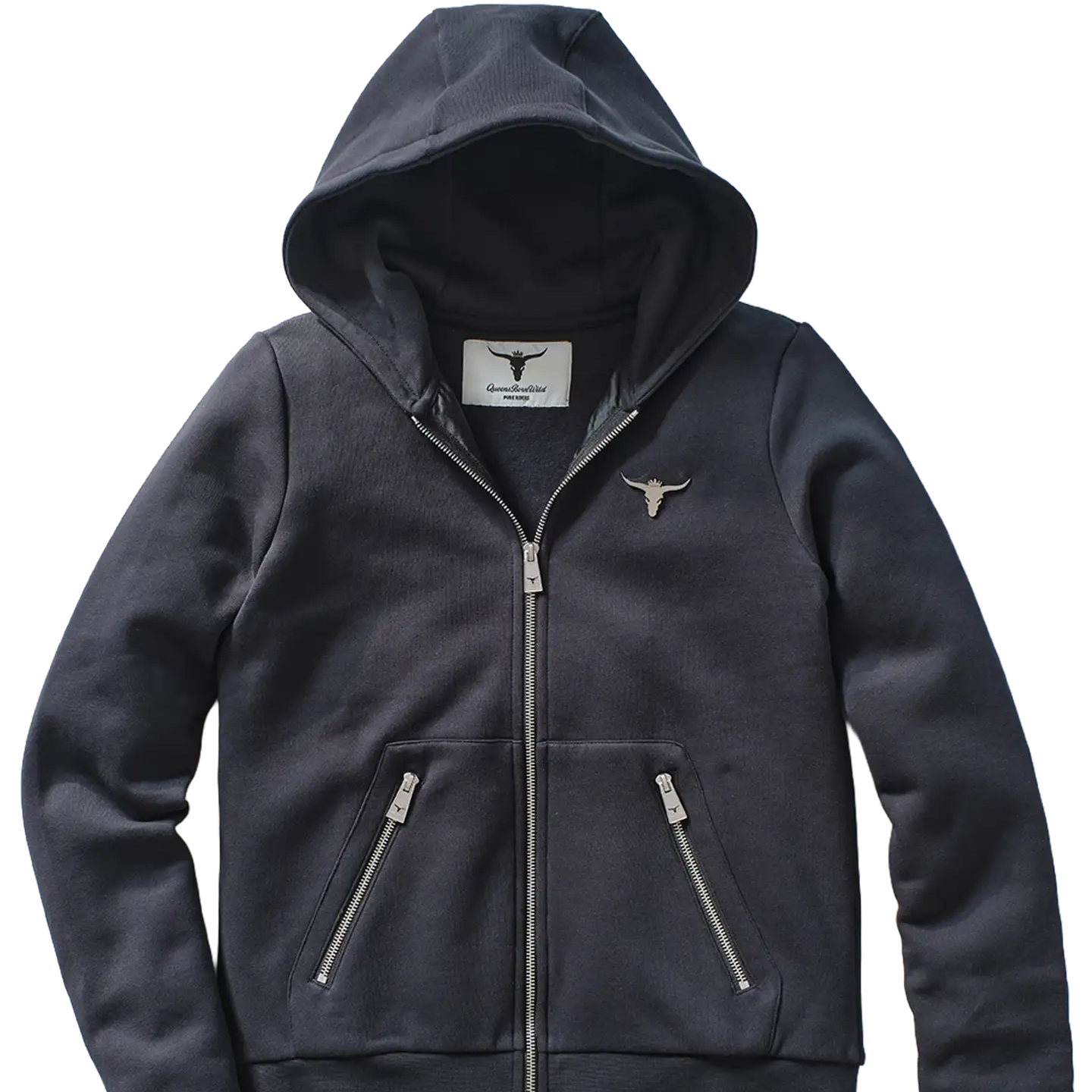 PURE RIDERS Hoodie Zipper BLACK - Windbreaker
