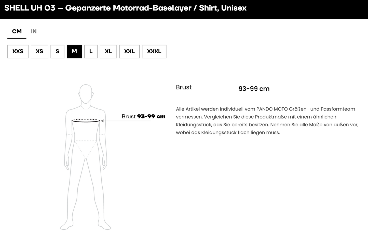 SHELL UH 03 – Gepanzerte Motorrad-Baselayer / Shirt, Unisex